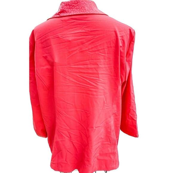 NEW Zenergy Chicos sz 2 Full Zip Jacket Lightweight+ Matching Capris Sport Coral - Picture 4 of 7